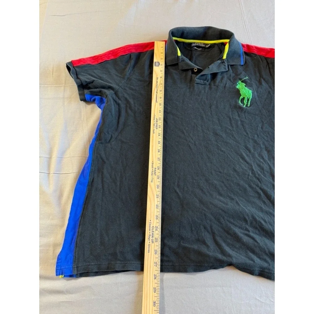 Polo Ralph Lauren‎ Shirt XXL Big Pony Polo Black Red Blue Green Pony Preppy